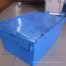 Verschachtelung von Plastikbehältern aus Blau